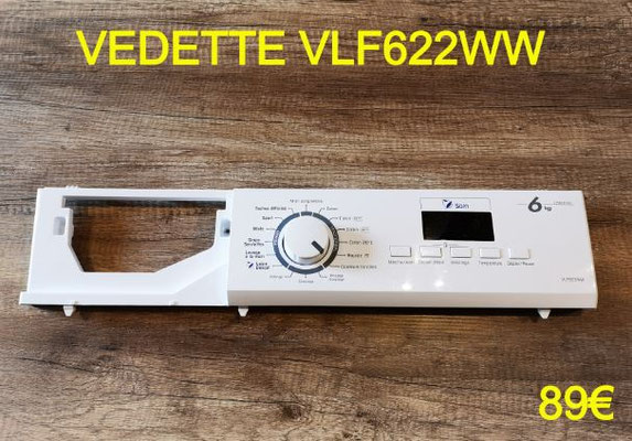 AFFICHEUR LAVE-LINGE : VEDETTE VLF622WW