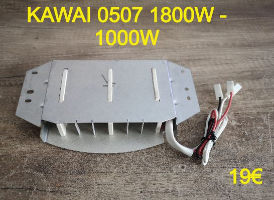RÉSISTANCE SÈCHE-LINGE : KAWAI 0507 1800W - 1000W