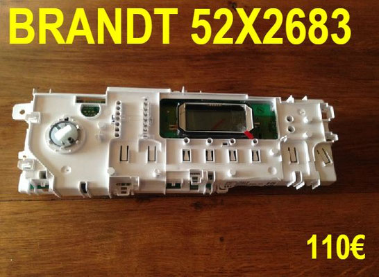 CARTE DE COMMANDE LAVE-LINGE : BRANDT 52X2683