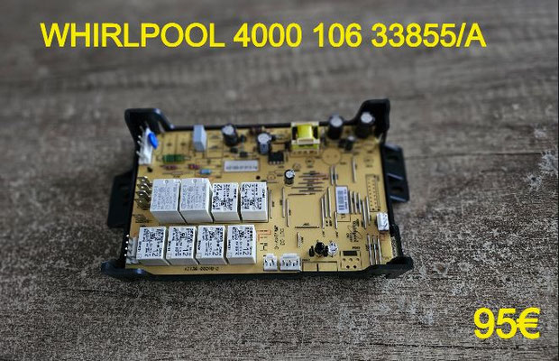 CARTE DE PUISSANCE FOUR : WHIRLPOOL 400010633855/A