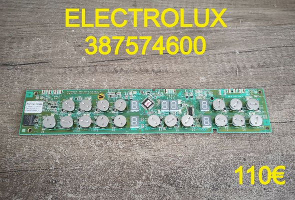CARTE CLAVIER PLAQUE VITROCÉRAMIQUE : ELECTROLUX 387574600