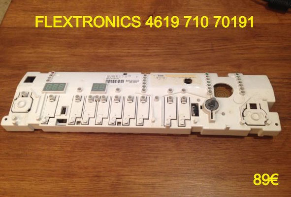 CARTE DE COMMANDE LAVE-LINGE : FLEXTRONICS 461971070191