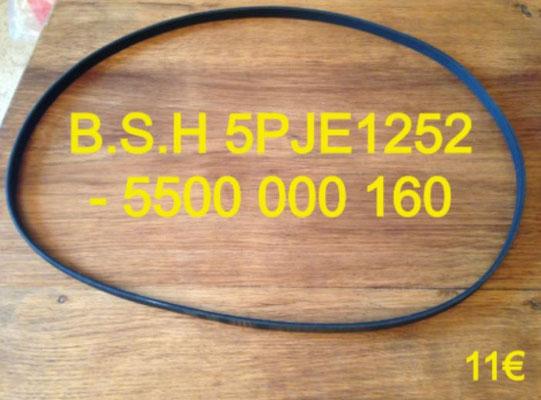 COURROIE LAVE-LINGE : B.S.H 5PJE1252 - 5500 000 160
