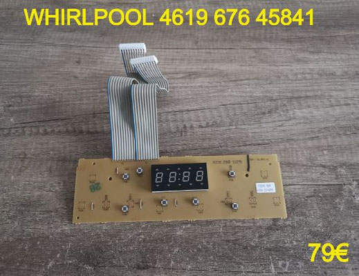 AFFICHEUR DE FOUR MICRO-ONDES : WHIRLPOOL 461967645841