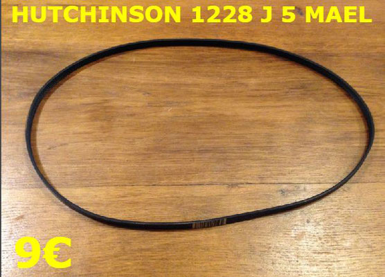 COURROIE LAVE-LINGE : HUTCHINSON 1228J5 MAEL