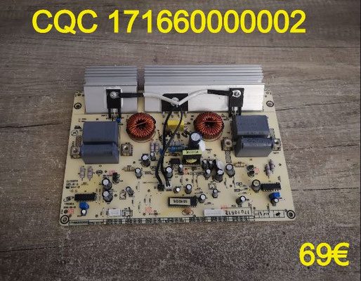 CARTE DE PUISSANCE PLAQUE VITROCÉRAMIQUE : CQC 171660000002