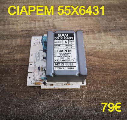 CARTE DE PUISSANCE LAVE-LINGE : CIAPEM 55X6431