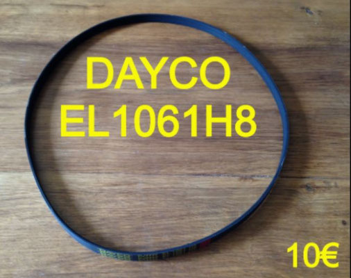 COURROIE LAVE-LINGE : DAYCO EL1061H8