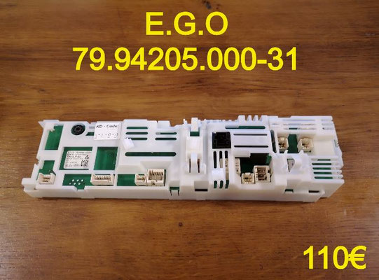 CARTE DE COMMANDE SÈCHE-LINGE : E.G.O 79.94205.000-31