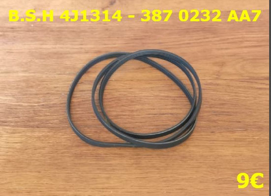 COURROIE LAVE-LINGE : B.S.H 4J1314 - 387 0232 AA7