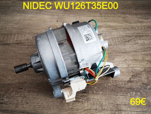 MOTEUR LAVE-LINGE : NIDEC WU126T35E00