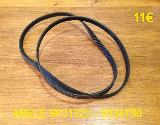 COURROIE LAVE-LINGE : MIELE 5PJ1320 - 5034730