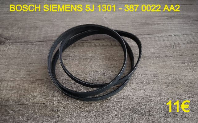 COURROIE LAVE-LINGE : BOSCH SIEMENS 5J1301 - 387 0022 AA2