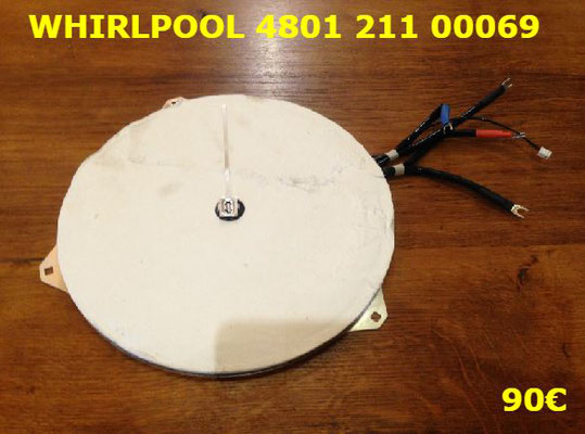 FOYER INDUCTION : WHIRLPOOL 480121100069