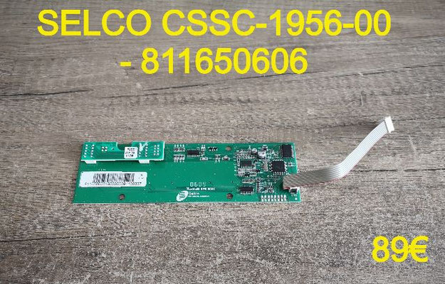CARTE CLAVIER PLAQUE VITROCÉRAMIQUE : SELCO CSSC-1956-00 - 811650606