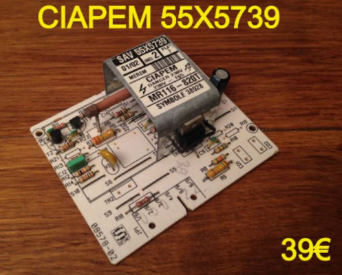 CARTE DE PUISSANCE LAVE-LINGE : CIAPEM 55X5739