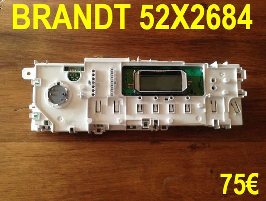 CARTE DE COMMANDE LAVE-LINGE : BRANDT 52X2684
