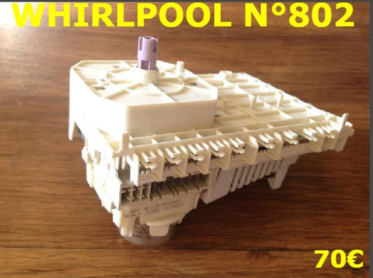 PROGRAMMATEUR LAVE-LINGE : WHIRLPOOL N°802