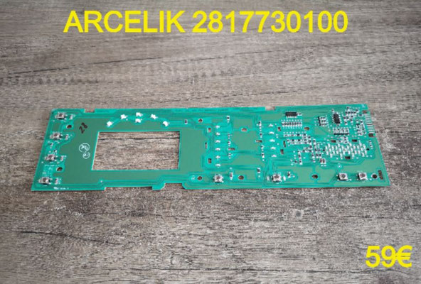 CARTE DE COMMANDE LAVE-LINGE : ARCELIK 2817730100