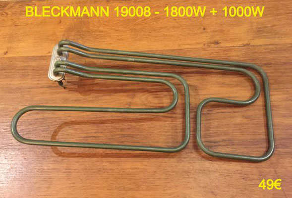 RÉSISTANCE LAVE-VAISSELLE : BLECKMANN 19008 - 1800W + 1000W