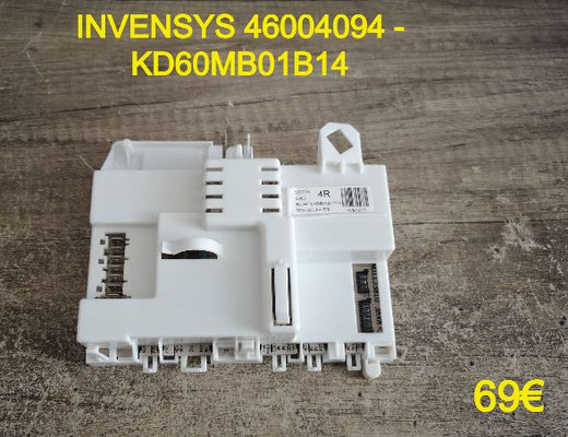 CARTE DE PUISSANCE LAVE-LINGE : INVENSYS 46004094 - KD60MB01B14