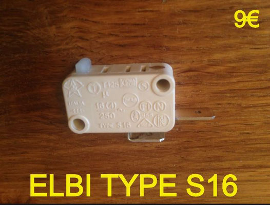 MICRO SWITCH : ELBI TYPE S16