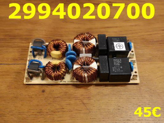 CARTE FILTRE PLAQUE VITROCÉRAMIQUE : 2994020700
