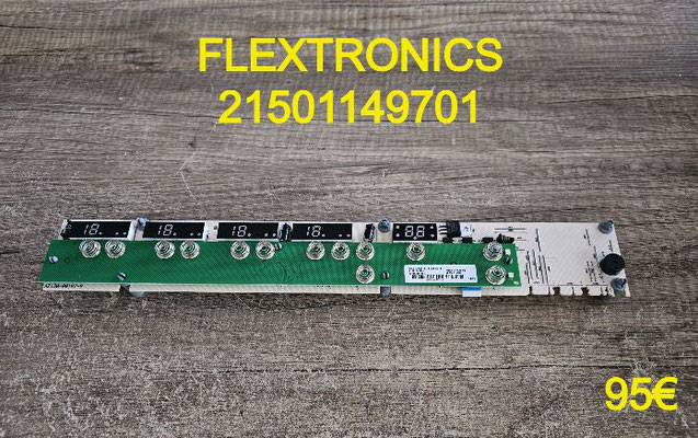 CARTE CLAVIER PLAQUE VITROCÉRAMIQUE : FLEXTRONICS 21501149701