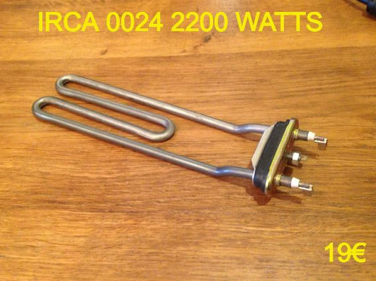 RÉSISTANCE LAVE-LINGE : IRCA 0024 2200 WATTS