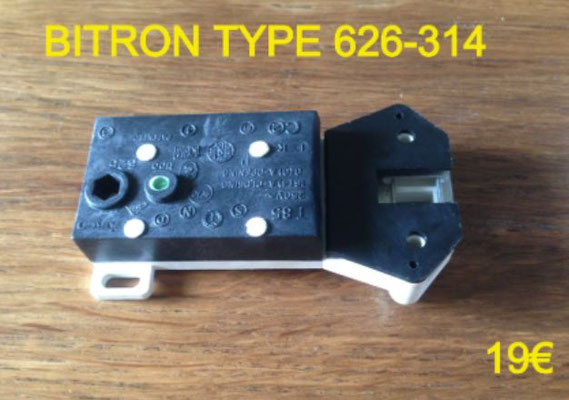 VERROU DE PORTE LAVE-LINGE : BITRON TYPE 626-314