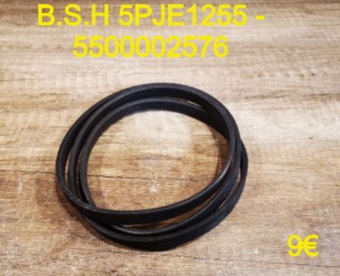 COURROIE LAVE-LINGE : B.S.H 5PJE1255 - 5500 002 576