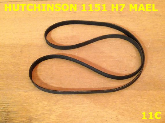 COURROIE LAVE-LINGE : HUTCHINSON 1151 H7 MAEL rose