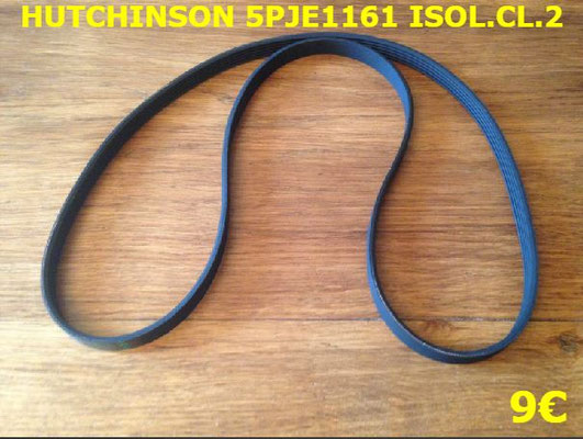 COURROIE LAVE-LINGE : HUTCHINSON 5PJE1161 ISOL.CL.2