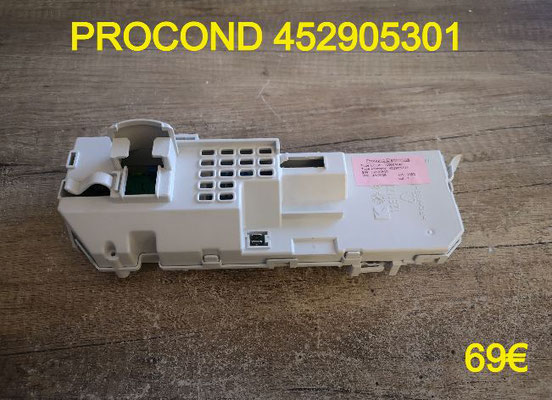 CARTE DE COMMANDE LAVE-LINGE : PROCOND 452905301