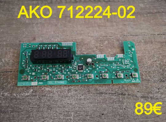 CARTE DE COMMANDE LAVE-LINGE : AKO 712224-02