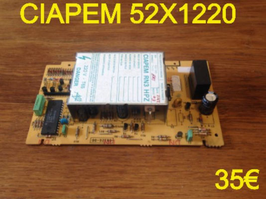 CARTE DE PUISSANCE LAVE-LINGE : CIAPEM 52X1220