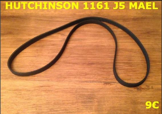 COURROIE LAVE-LINGE : HUTCHINSON 1161J5 MAEL