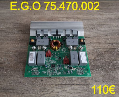 CARTE DE PUISSANCE PLAQUE VITROCÉRAMIQUE : E.G.O 75.470.002