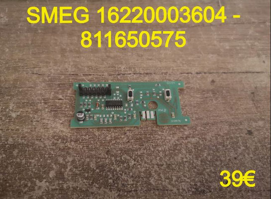 CARTE DE COMMANDE LAVE-VAISSELLE : SMEG 16220003604 - 811650575