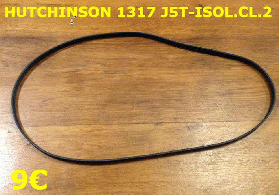 COURROIE LAVE-LINGE : HUTCHINSON 1317J5T-ISOL.CL.2