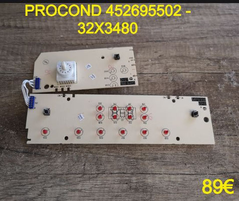 CARTE DE COMMANDE LAVE-VAISSELLE : PROCOND 452695502 - 32X3480