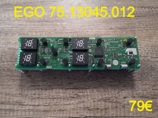 CARTE CLAVIER PLAQUE VITROCÉRAMIQUE : EGO 75.13045.012