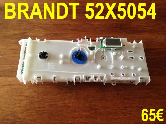 CARTE DE COMMANDE LAVE-LINGE : BRANDT 52X5054