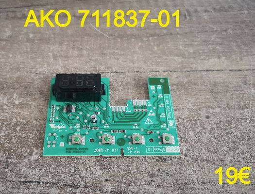 CARTE DE COMMANDE LAVE-LINGE : AKO 711837-01