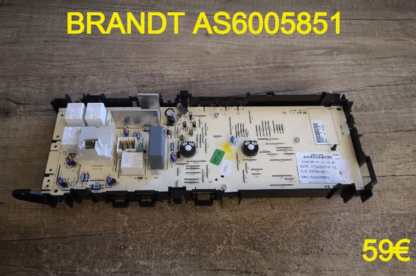 CARTE DE COMMANDE LAVE-LINGE : BRANDT AS6005851