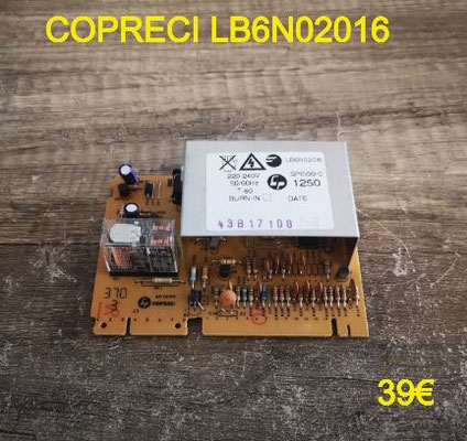 CARTE DE PUISSANCE LAVE-LINGE : COPRECI LB6N02016