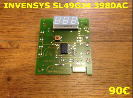 CARTE DE COMMANDE SÈCHE-LINGE : INVENSYS SL49GJ4 3980AC