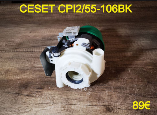 POMPE DE CYCLAGE LAVE-VAISSELLE : CESET CPI2/55-106BK