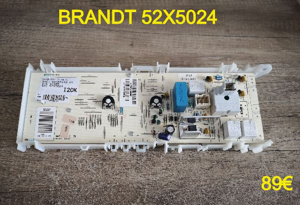 CARTE DE COMMANDE LAVE-LINGE : BRANDT 52X5024