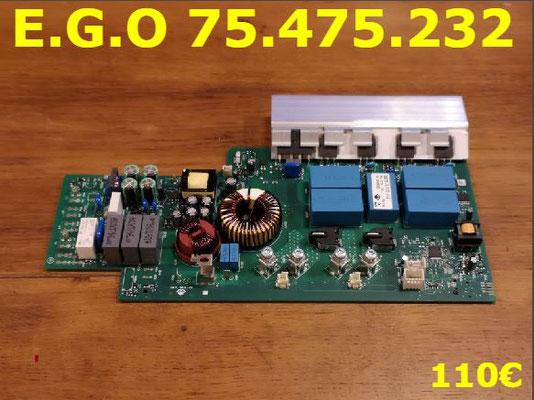 CARTE DE PUISSANCE PLAQUE VITROCÉRAMIQUE : E.G.O 75.475.232